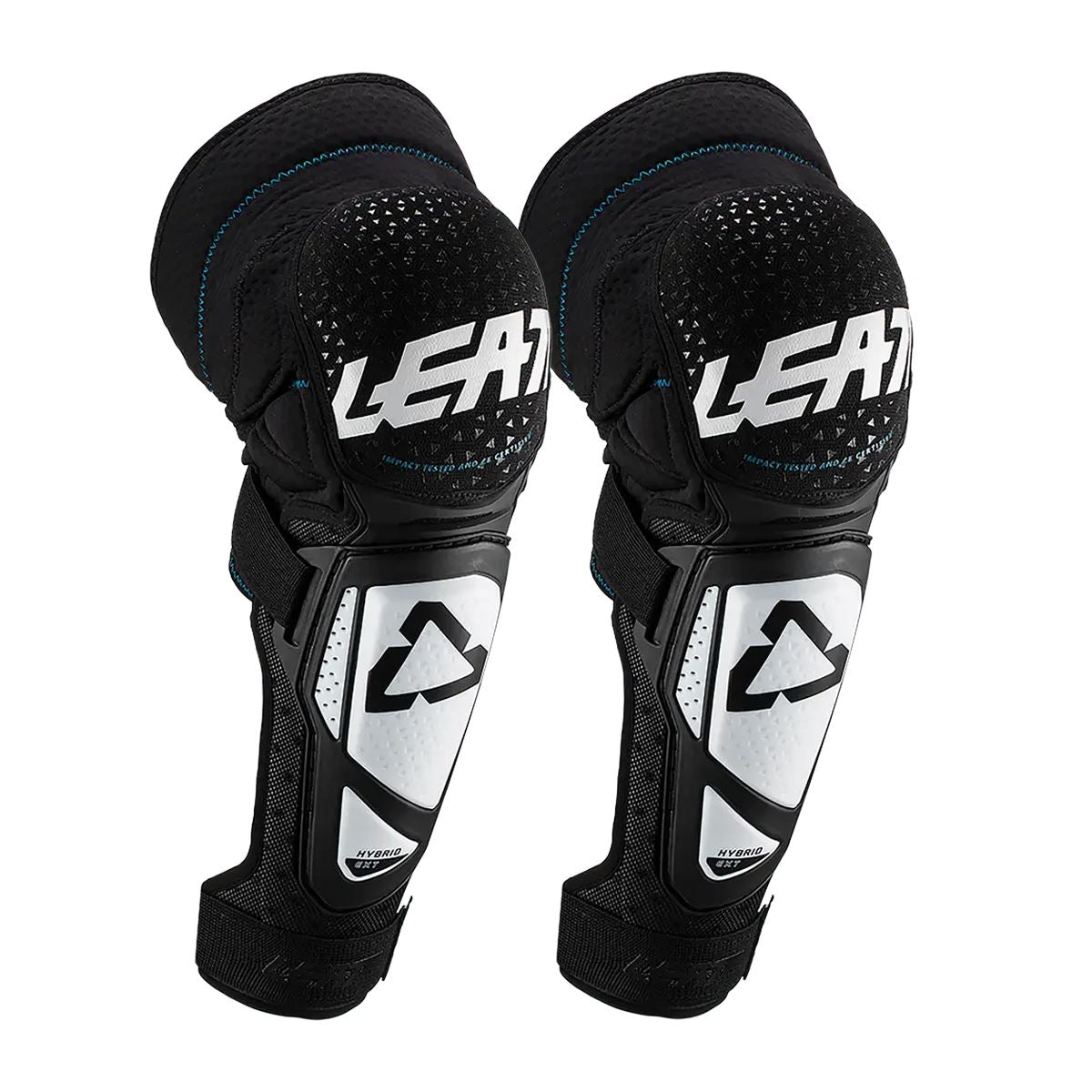 Leatt 2024 3DF Hybrid EXT Youth Knee Guards Black